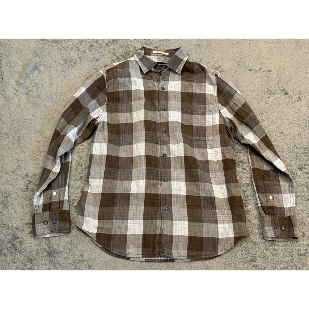 Tommy Bahama Shirt Mens Medium Multicolor Long Sleeve Button Plaid Top Casual